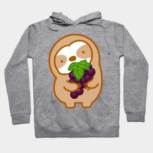 Cute Grapes Sloth Hoodie